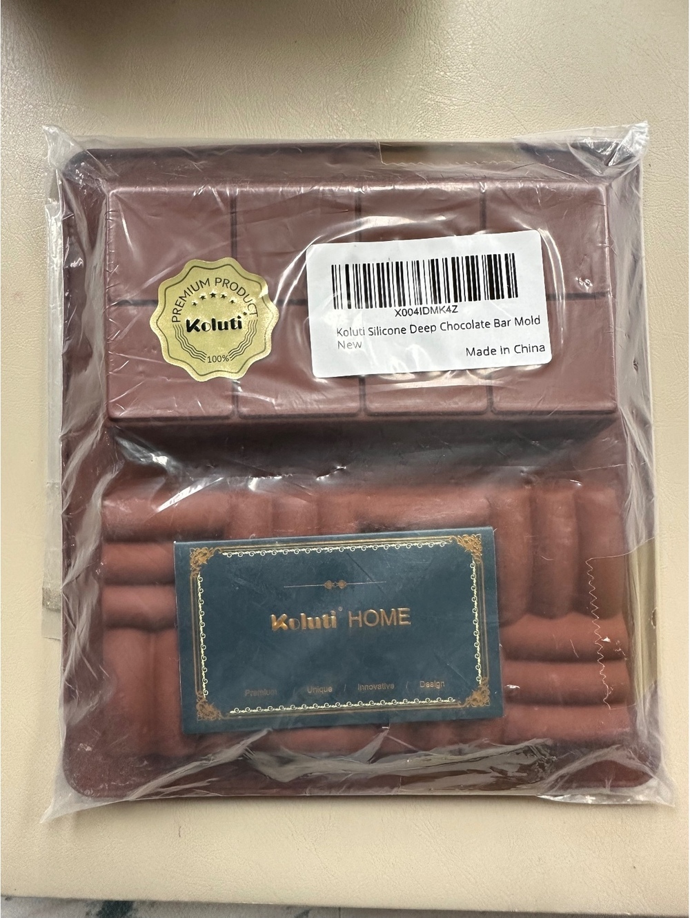 Koluti Silicone Deep Chocolate Bar Mold